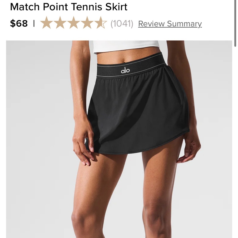 Alo Match point Tennis Skirt